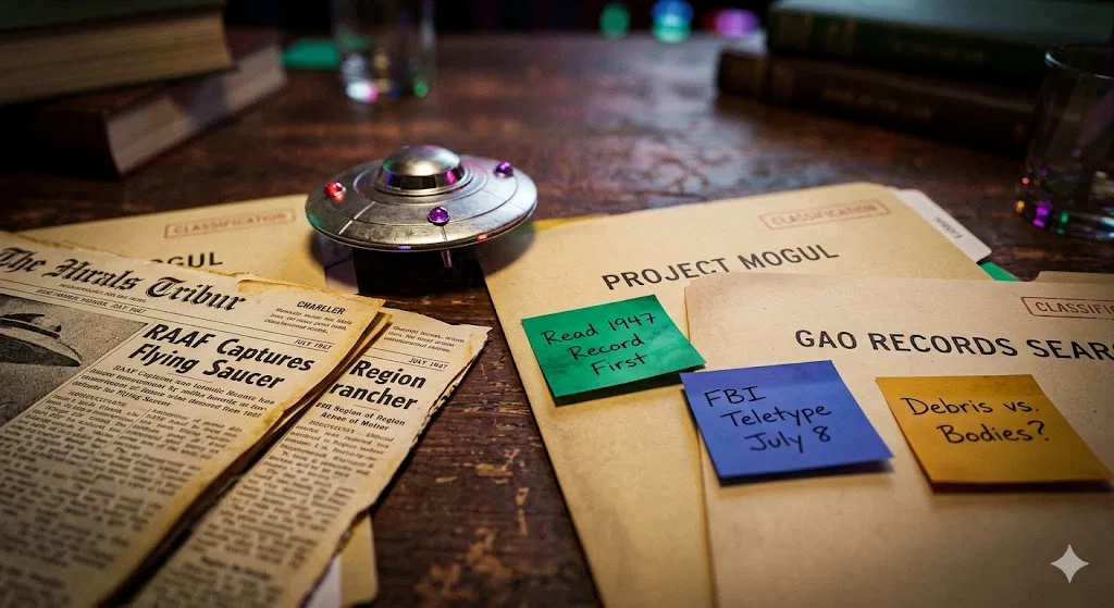 Overview image for What Evidence Should Roswell Beginners Read First?