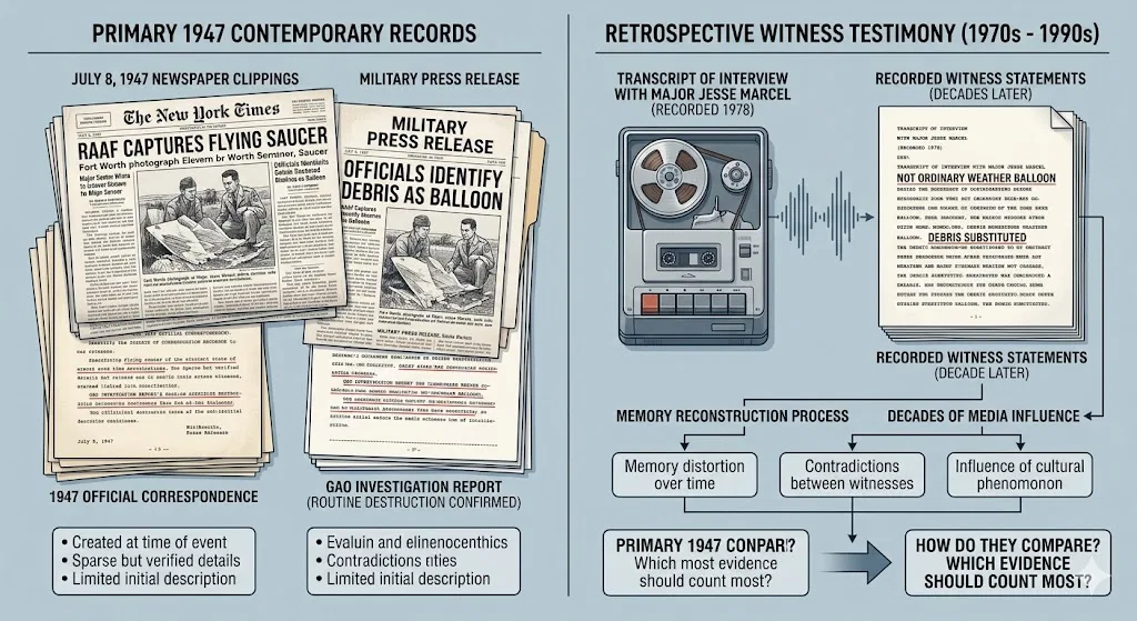 Overview image for Which Roswell Evidence Should Count Most?