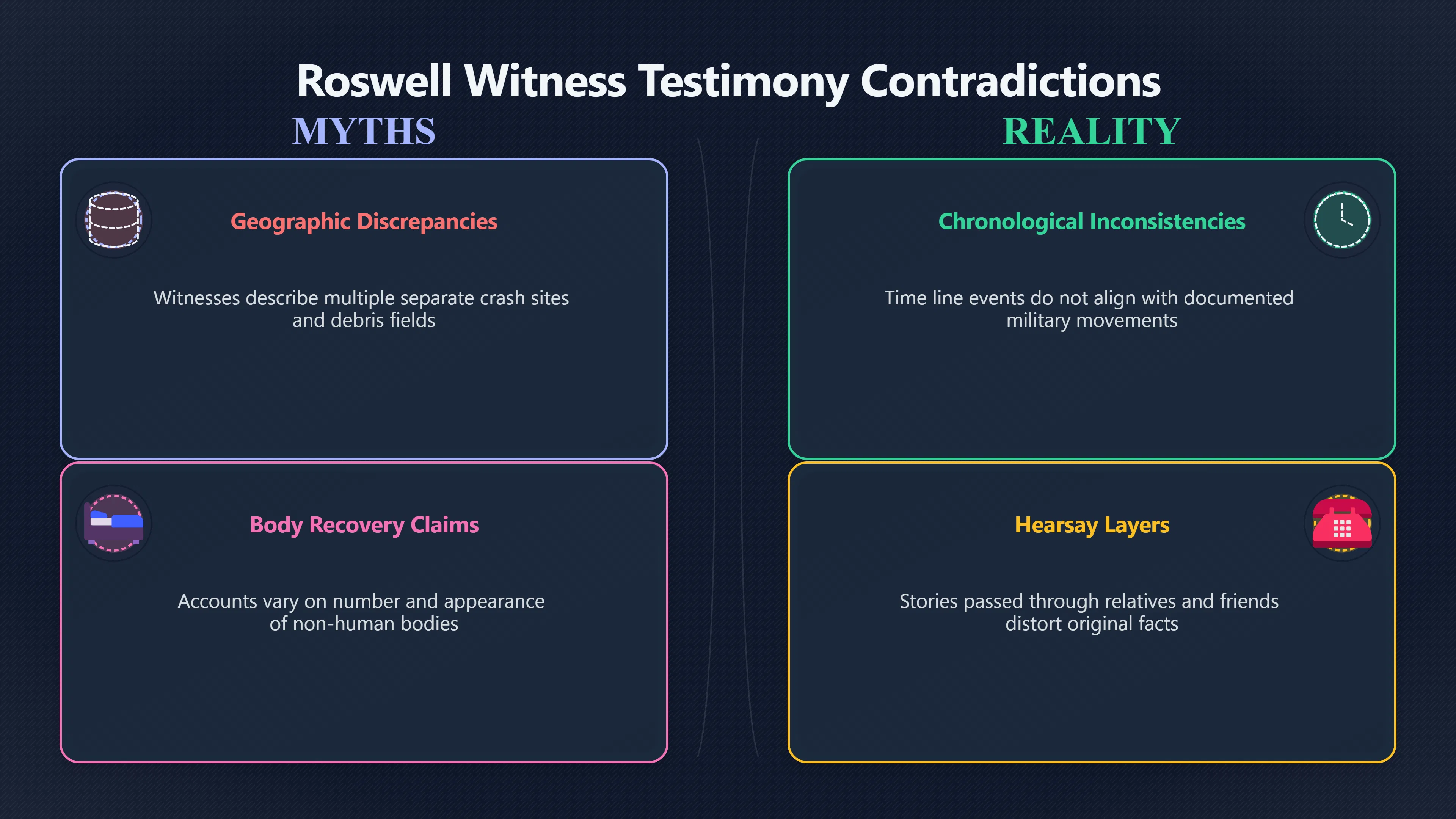Overview image for Why Do Roswell Witnesses Disagree?