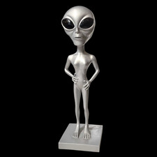 Listing image for 13" Female Roswell Grey Alien Figure by Shudehill Giftware