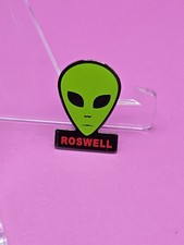 Listing image for Pin Badge Metal Vintage Retro Collectible - Roswell Alien